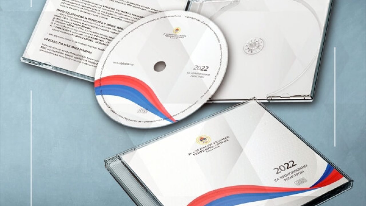CD издање за 2022. годину - сви гласници из 2022. године и Хронолошки регистар прописа на једном мјесту!